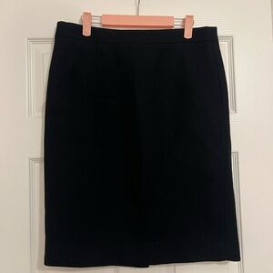 J. Crew Classic Black Pencil Skirt
